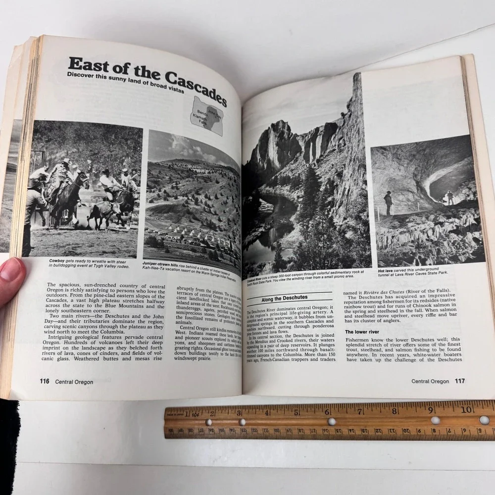 Vtg Softcover‎ Sunset Travel Guide to Oregon USA Book Revised Edition 70s READ